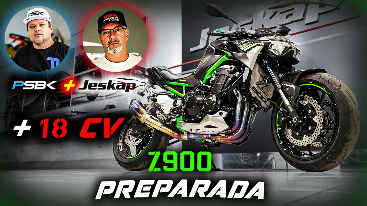 Z900 PREPARADA!!! JESKAPÃO FULL + 13CV/ REMAP PSBK +5CV = 18 CV DE