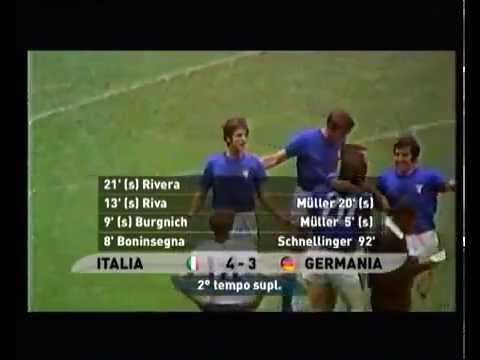 "Game of the Century" Italy 4-3 West Germany (1970 FIFA World Cup) Goals