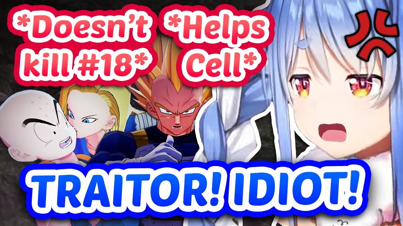 Pekora Reacts To Krillin & Vegeta Blatantly Trolling In Cell Arc - DBZ 【ENG Sub Hololive】