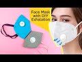 How to Make Dust Mask From Cloth Bag With DIY Exhalation valve or Inhalation | Homemade Face Mask