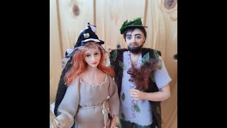 Обзор двух кукол: #ведьма и #леший, романтическая пара. #handmade