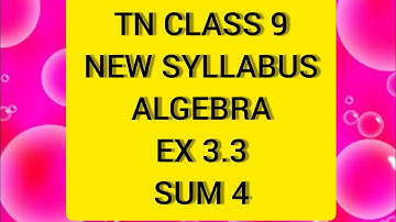 TN Samacheer 9 Maths Algebra Ex 3.3 Sum 4