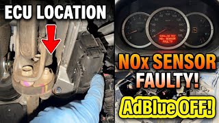 Mitsubishi L200 2021,P2201 Nox sensor circuit range, Ad blue and ECU module location, AD blue OFF