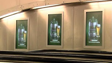 Heineken Digital Escalator Panels