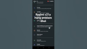 @realme C21 y hang problem sol