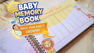 Baby record book (A4 size) - Record baby milestones from 0 to 4 years