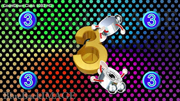 Stock Footage Countdown Numbers Digits timer count intro leader trailer CountDown Clock 10B2 HD