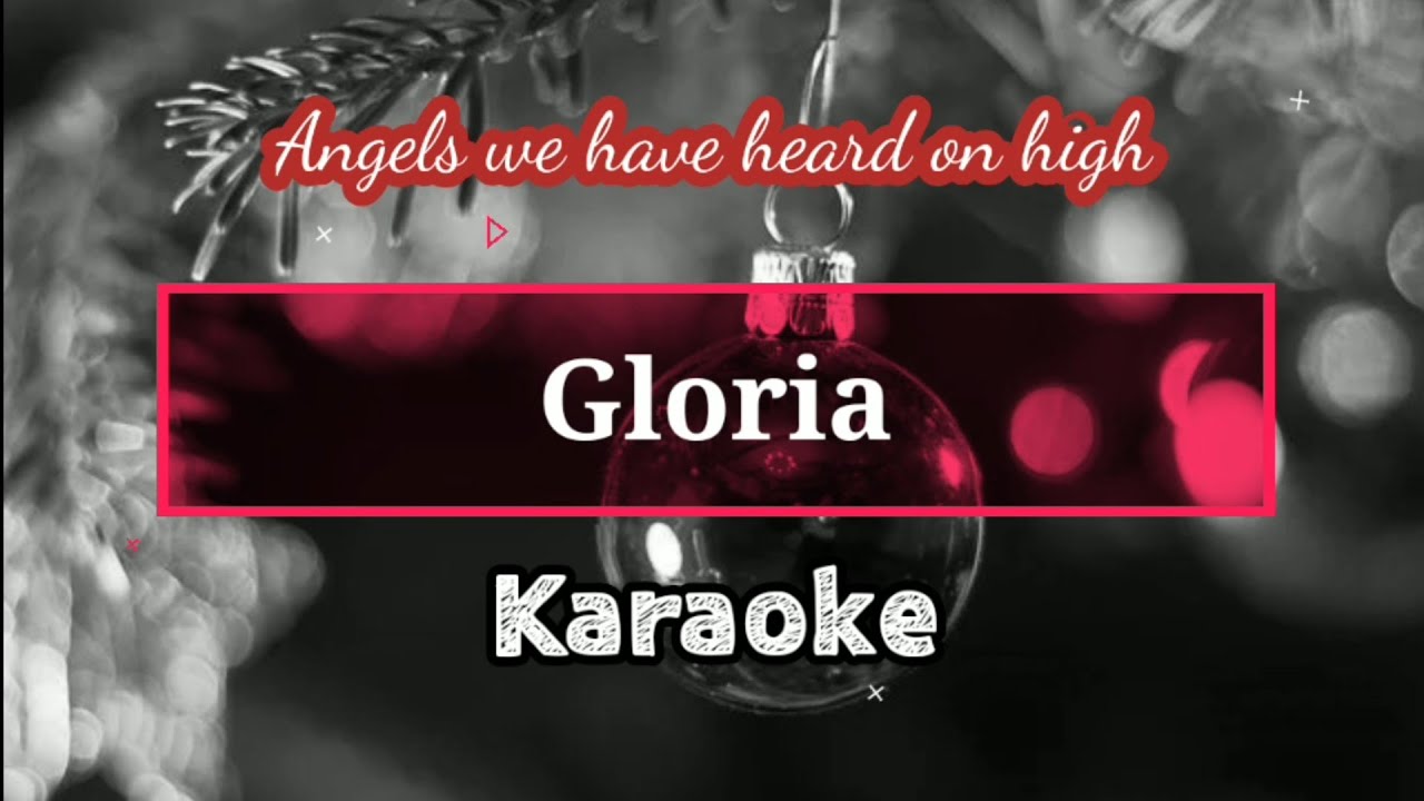 Angels we have heard on high Karaoke l Track l English Christmas Song Karaoke l Christmas Song