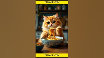 Lovely Cat Eating so Sweet #cat #animal #funny #animals #ai #cats #marvel #dinosaur #cute