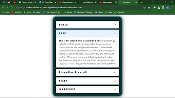 CSS Accordion Tricks Using Html5 & CSS3 | #accordion #html5 #css #bootstrap #javascript