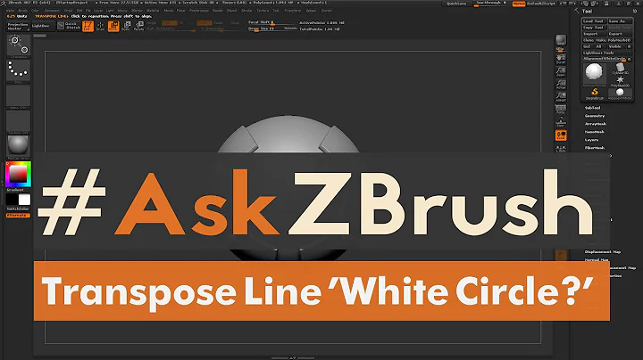 #AskZBrush: “How do I use the Transpose Line 'White Circle?'”