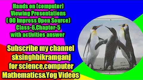 #Hands-on(Computer)Class-6,chapter-5,Viewing Presentations