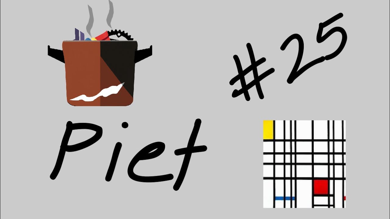Programming with Abstract Art in the Piet Language - YouTube