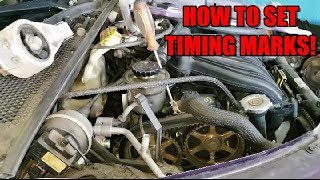How To Set Timing Marks & Belt Removal 2001-2010 Chrysler PT Cruiser