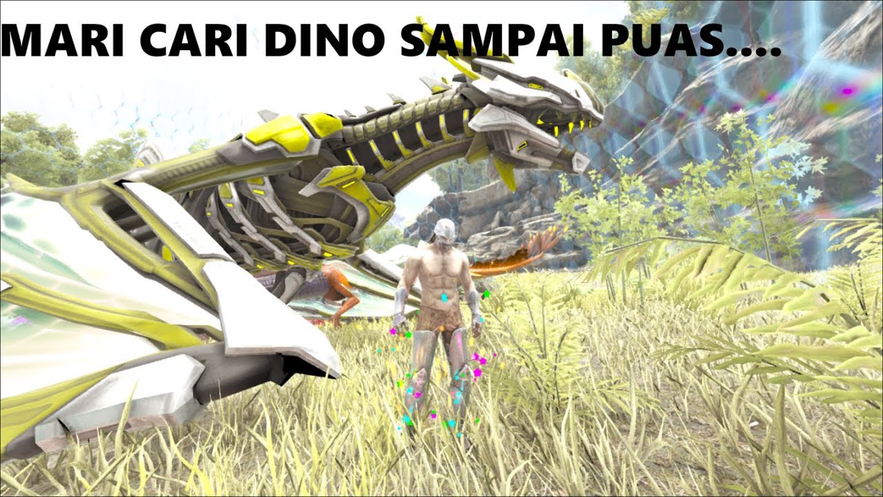 ARK OMEGA THE ISLAND EPISODE 7  | MARI KITA CARI DINO SAMPAI PUAS HARI INI ADIK ADIK PECINTA DINOSS