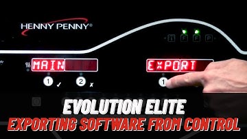 Extracting Software from Control - Henny Penny Evolution Elite Fryers