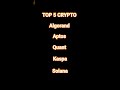 TOP 5 CRYPTO #crypto