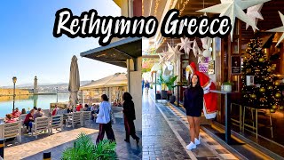 Rethymno Crete, highlights in 4k, during🎄Christmas preparation, Greece