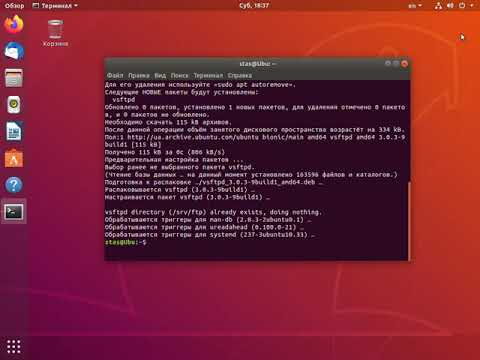 Установка сервера FTP на Linux Ubuntu и публикация FTP-сайта