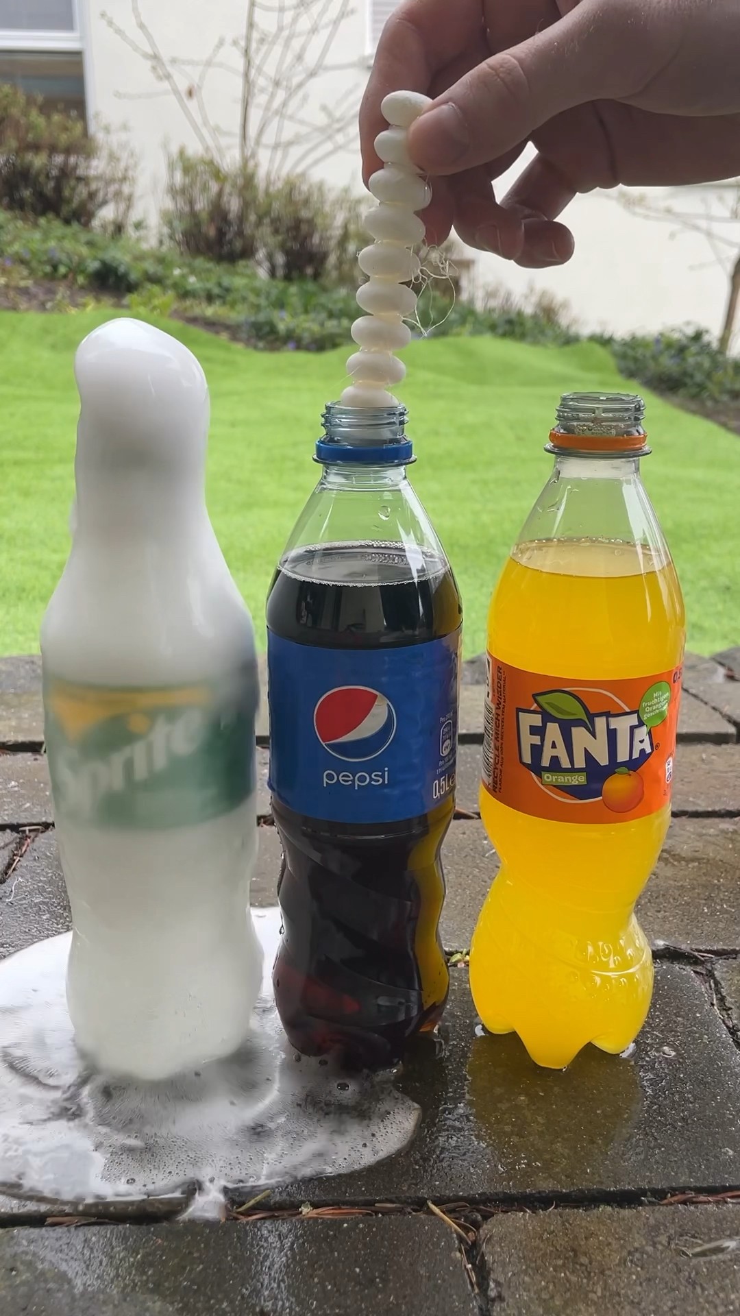 Coca Cola, Fanta,Sprite und Mentos |  Experiment #Shorts