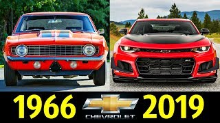 Мультфильм Chevrolet Camaro Эволюция 1966 2019 История Модели 