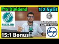 Suzlon Energy, Hindustan Zinc, L&amp;T Ltd Stocks Declared High Dividend, Bonus &amp; Split