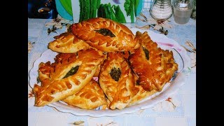 Выпечка.Расстегаи с мясом и зеленью. Выпечка.Расстегаи с мясом и зеленью.