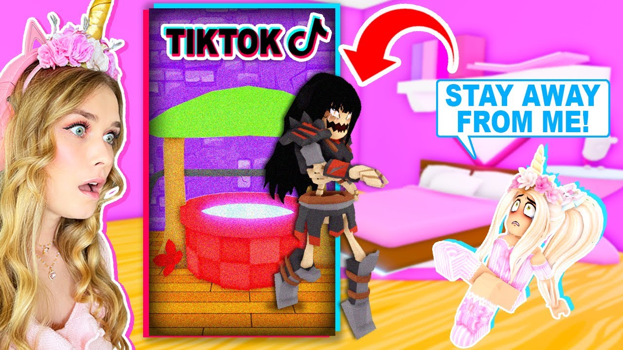 REACTING TO SCARY *TIKTOKS* THAT CAME TO LIFE IN ADOPT ME! (ROBLOX)