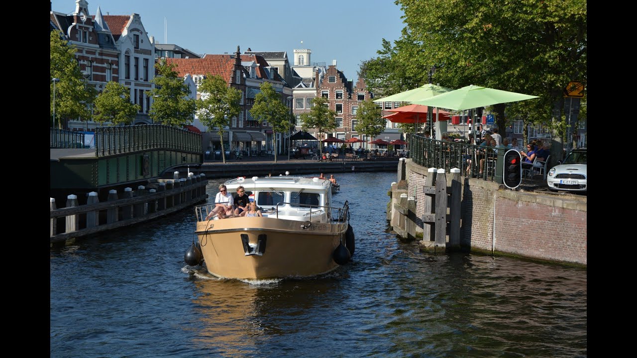 canal boat rentals in holland haarlem - youtube