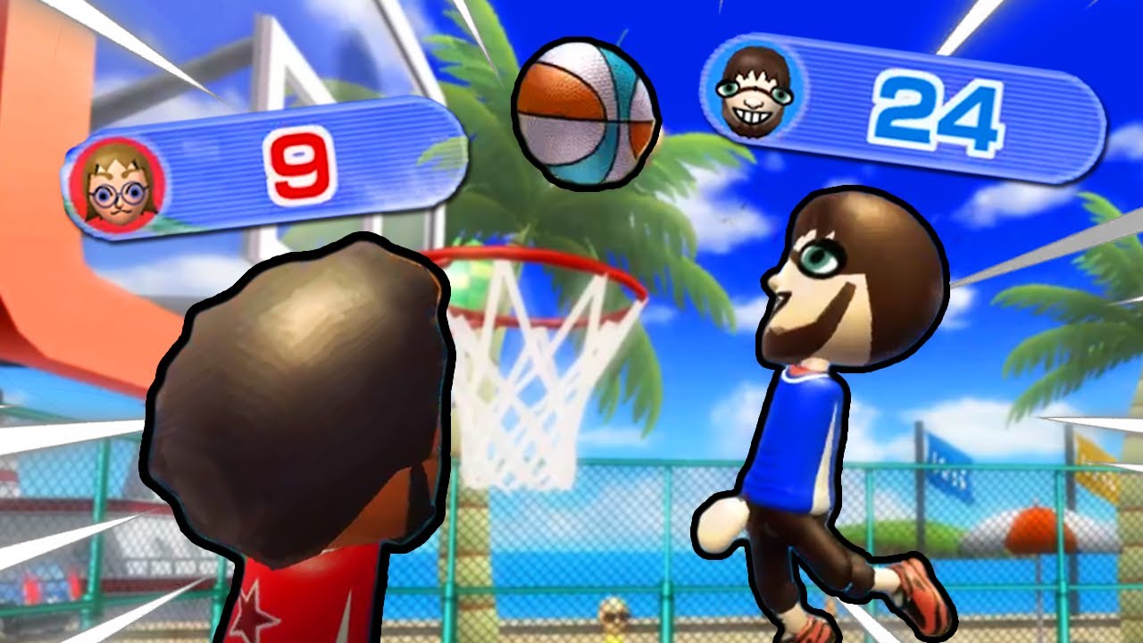 Basketball might be my new favorite Wii Sport... YouTube