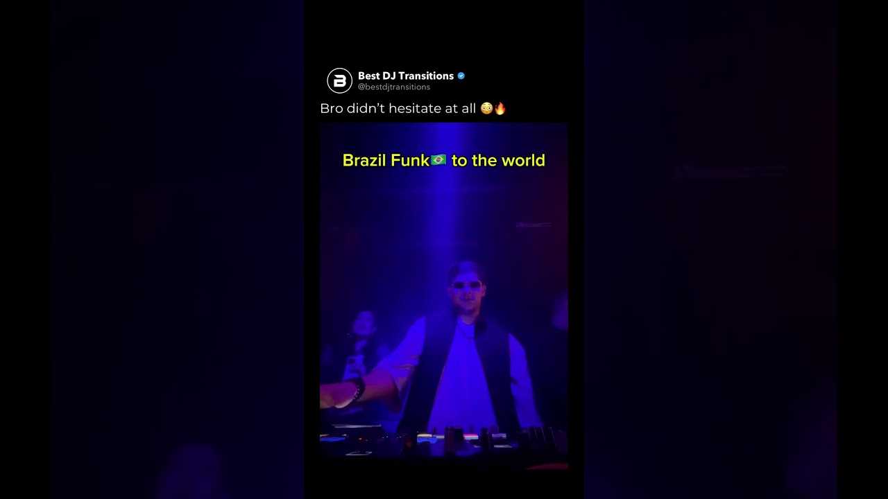 He dropped the Brazilian funk bomb 🇧🇷💣