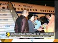 South Korea's first lady Kim Jung Sook visits Ayodhya in India; Plans to meet PM Modi on Monday