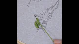 Leaf Embroidery😉  #handembroidery #diynstitch