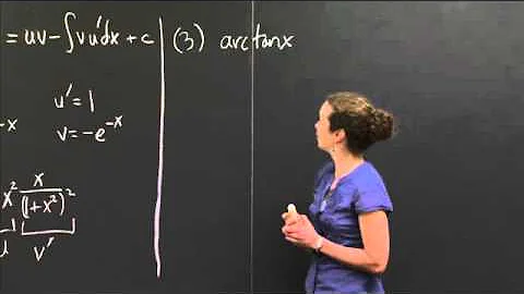 Finding u and v' When Integrating by Parts | MIT 18.01SC Single Variable Calculus, Fall 2010