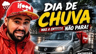Rotina Real: iFood de Carro Debaixo de Muita Chuva screenshot 1