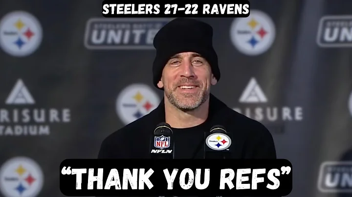 Aaron Rodgers THANKS REFS after win - Post Game Press Conference - Steelers vs Ravens  
