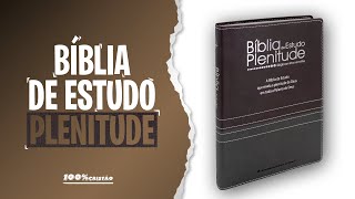 Bíblia de Estudo Plenitude RC, Bordô e Chumbo • Livraria 100% Cristão