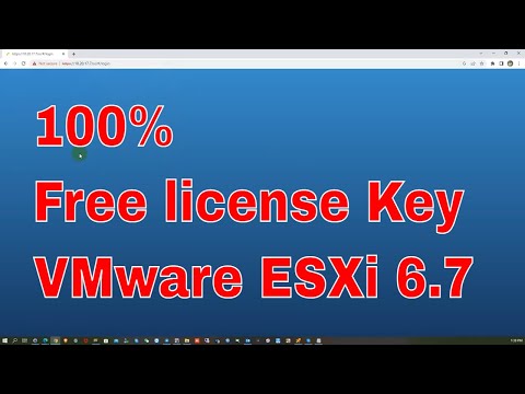 VMware esxi 6.7 apply Free license key