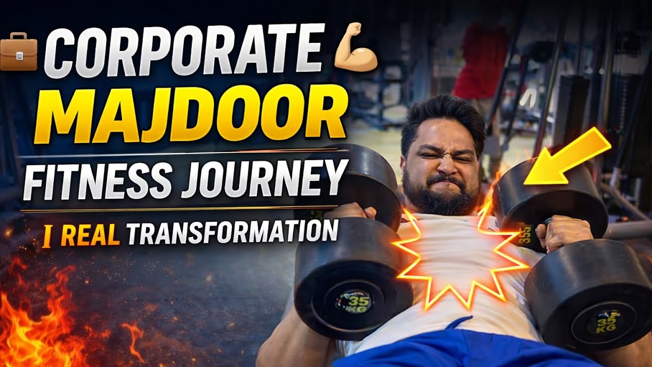 Corporate Majdoor Vlog-18 | Transformation journey is in progress 🔥| Desk To Dumbell Rawat
