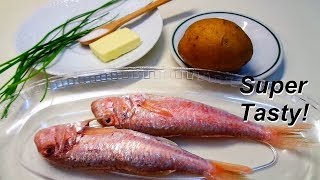 Fish fry recipes Super Tasty! Red Mullet Fish with Potatoes.
