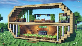 ⚒️ Minecraft : How To Build a Large Survival Farm House by 타놀 게임즈-Tanol Games 10,899 views 8 months ago 18 minutes