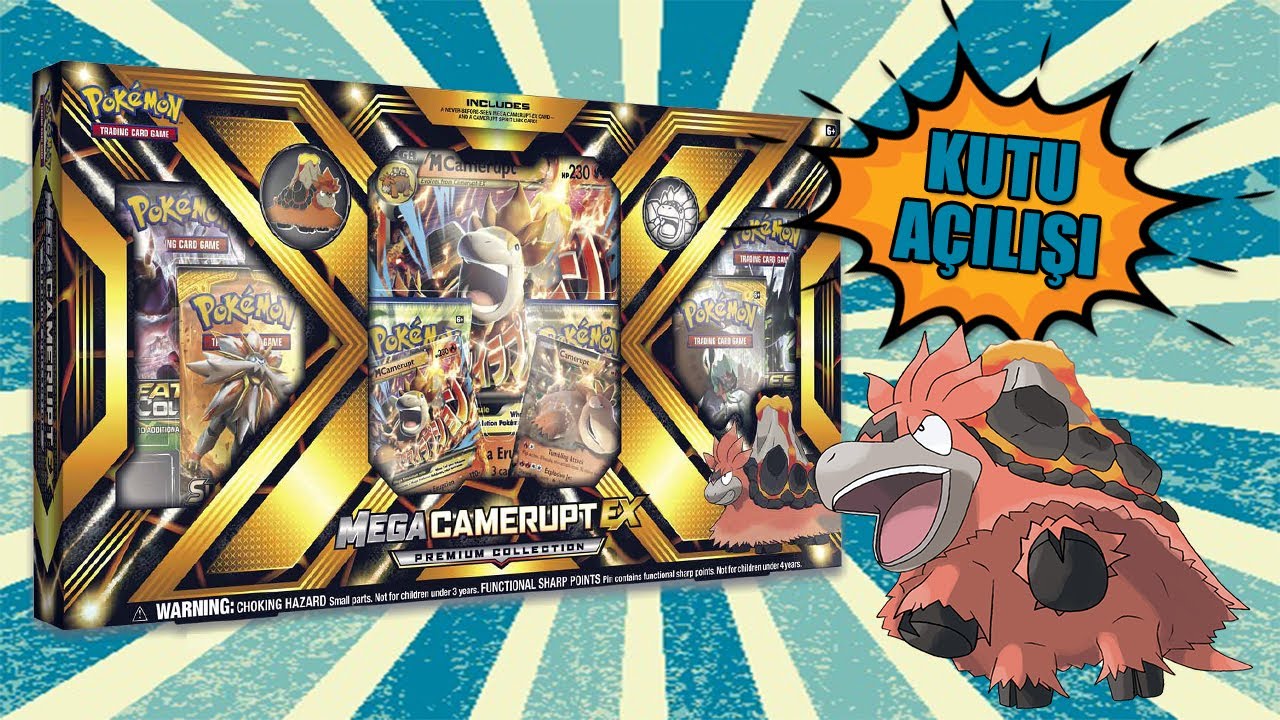 Pokemon Oyuncak Oyun Kart Mega Camerupt EX Premium Collection Box 