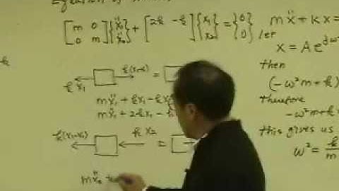 [Lecture 13-5: Multi Degree of Freedom System2] Mechanical Vibration by Prof. Yang-Hann Kim at KAIST