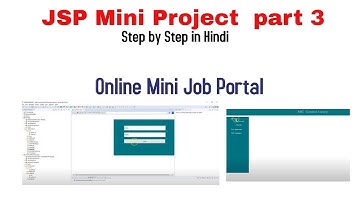 JSP MINI Project  part3 |Step by Step in Hindi