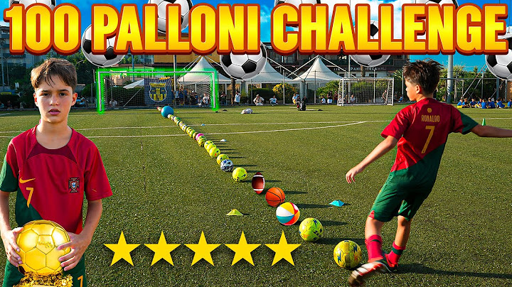 100 PALLONI FOOTBALL CHALLENGE: MINI RONALDO (Pallone d’oro dei bambini) ⚽️🏆