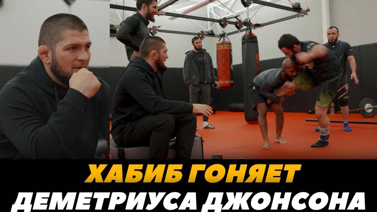 Хабиб тренирует Деметриуса Джонсона / Хабиб издевается над Могучим Мышонком  | FightSpaceMMA