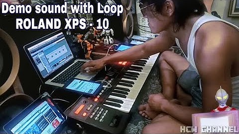 Roland XPS 10 sound demo with Loop music. Dj Martin Culture Bali one reggaeman