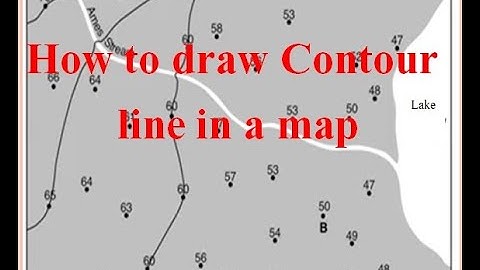 How to draw contour line in a Map: contour line