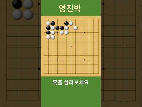 (<strong>희생타</strong> 작전) 흑을 살려보세요 #바둑 #사활 #묘수
