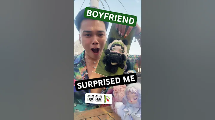 BF SURPRISED ME W/ SKULL PANDA PANDA?! 🐼 #skullpanda #popmart #labubu #boyfriend #unboxing #plushie